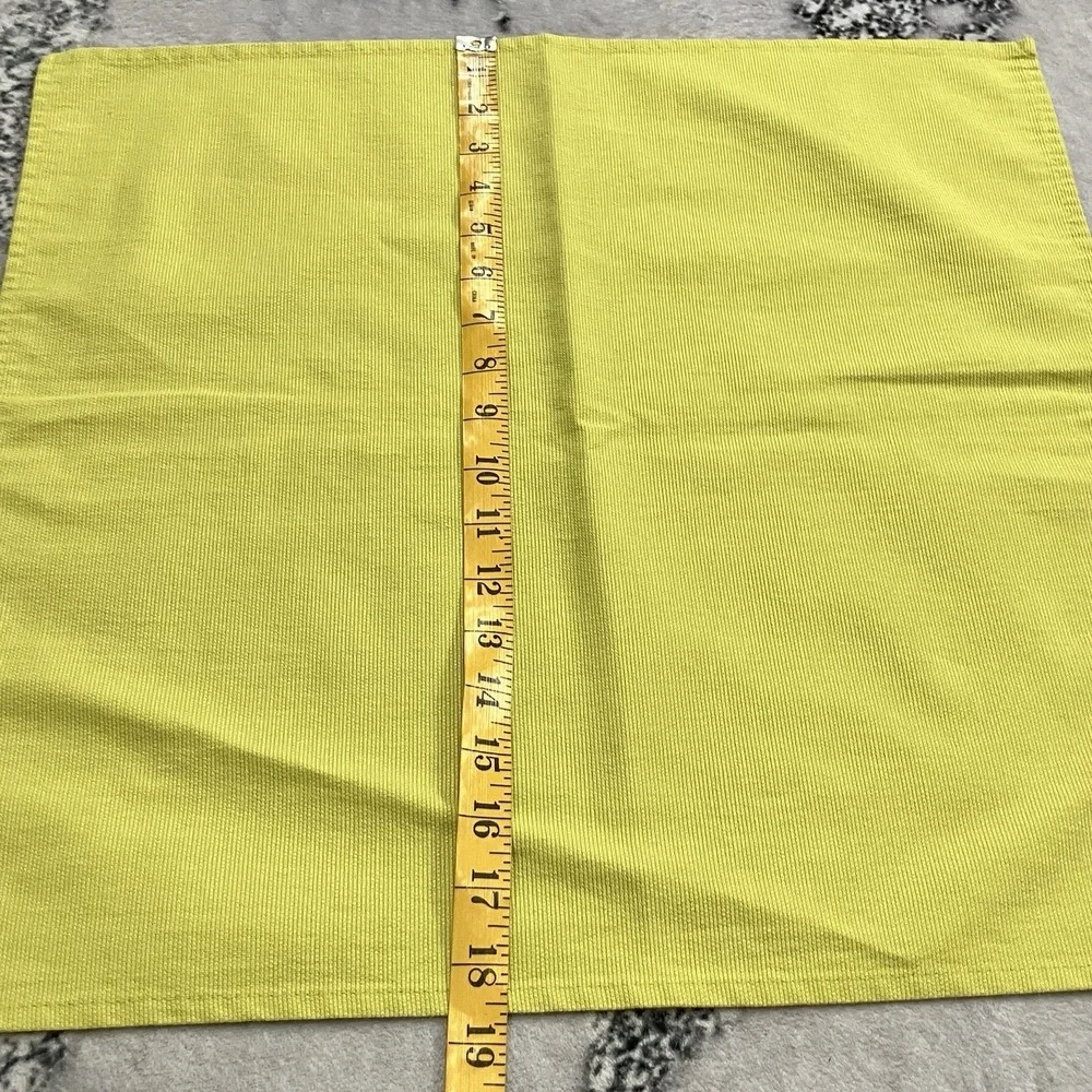 Bodrum Turkey Lime Green Cloth Dinner Napkins Set of 8 Cotton Blend Table